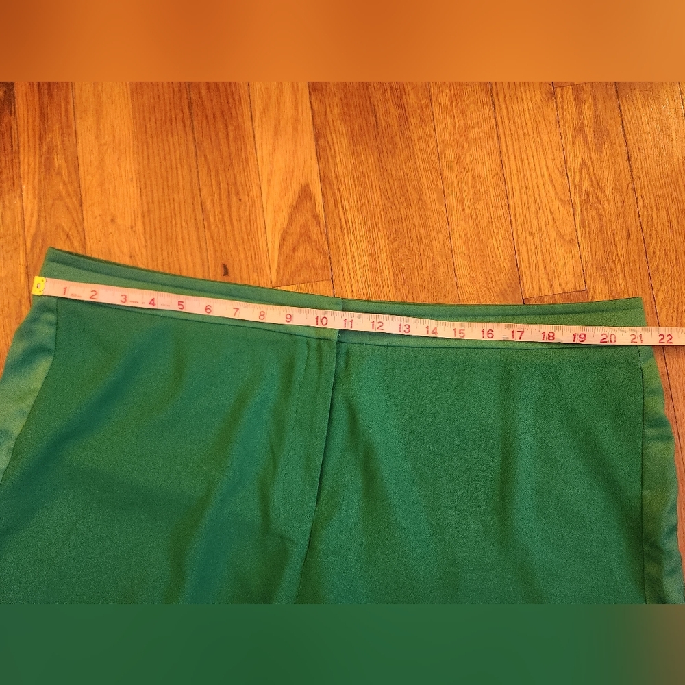 Boden Green Wide-Leg Tuxedo Pants // Sz 18L - Picture 6 of 12